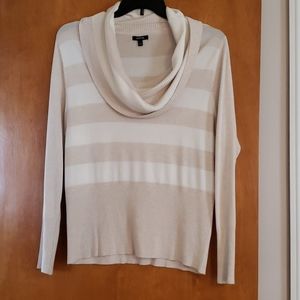 EUC Cute Soft Womens Cowl Neck Sweater Shirt Lg